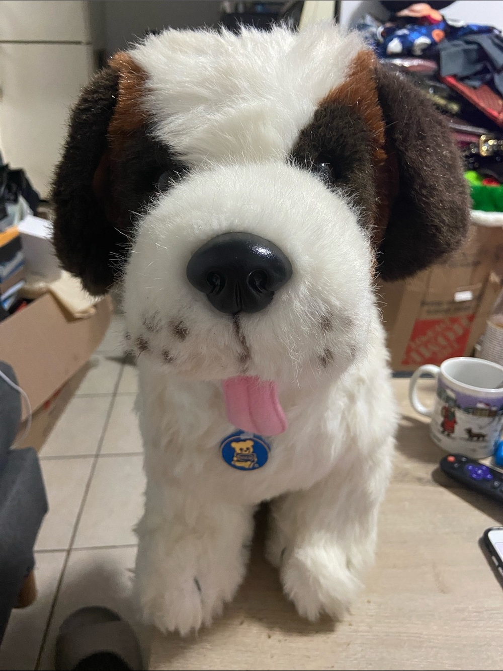 Vintage 1985 Dakin St. Bernard “WINSTON” Nature Babies Dog Plush 20x18x10 Large